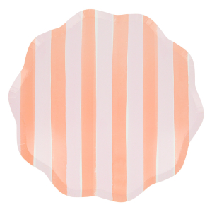 Pastel Stripe Dinner Plates