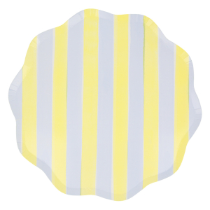 Pastel Stripe Dinner Plates