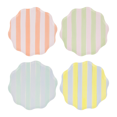 Pastel Stripe Side Plates|Meri Meri