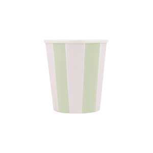 Pastel Stripe Cups