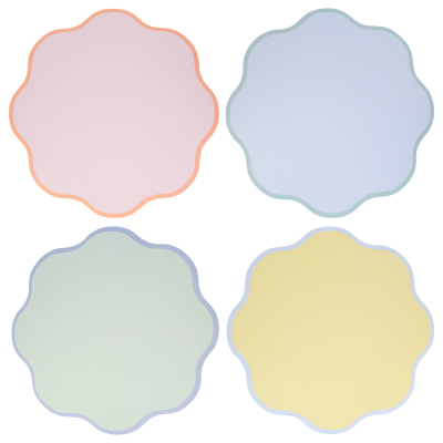 Wavy Round Paper Placemats|Meri Meri