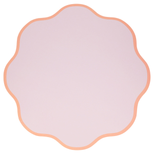 Wavy Round Paper Placemats