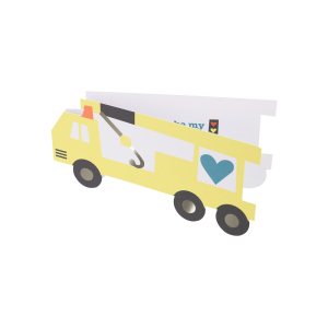 Truck Kids Valentine Cards