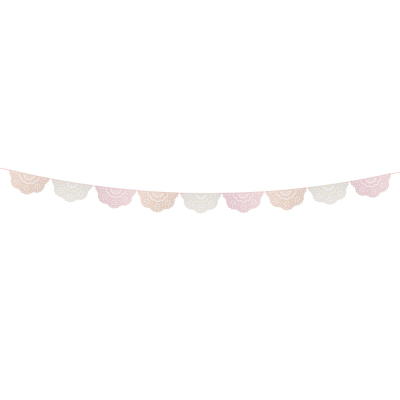 Broderie Anglaise Lace Multi Pennant Garland|Meri Meri