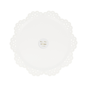 Broderie Anglaise Lace White Side Plates|Meri Meri