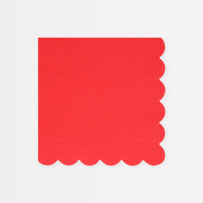 Berry Red Large Napkins|Meri Meri