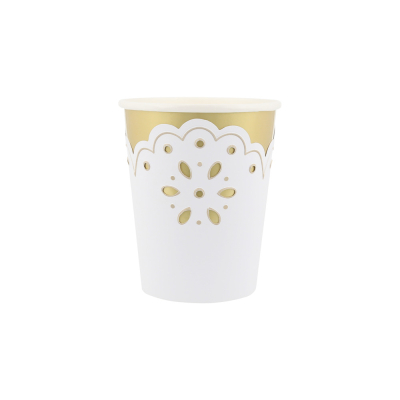 Broderie Anglaise Lace White Cups|Meri Meri
