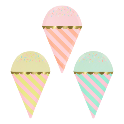 Ice Cream With Sprinkles Plates|Meri Meri