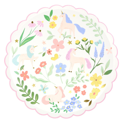 Meadow Unicorns Dinner Plates|Meri Meri