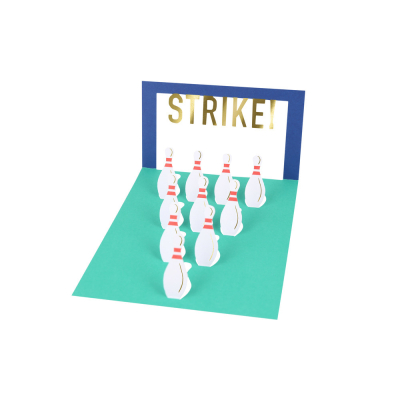 Pop- Up Bowling Card|Meri Meri
