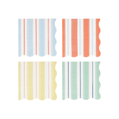 Preppy Stripe Small Napkins|Meri Meri
