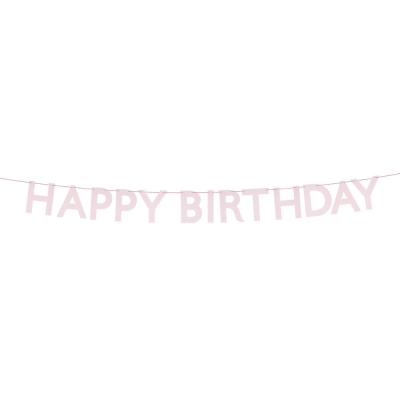 Pink Happy Birthday Garland|Meri Meri