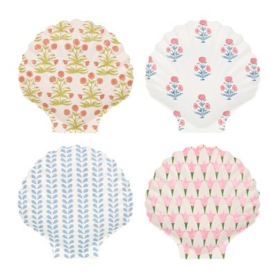 Molly Mahon x Meri Meri Melamine Shell Plates|Meri Meri