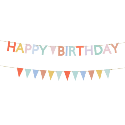 Happy Birthday Mini Garland Matchbox|Meri Meri