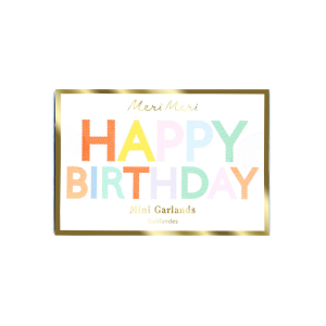 Happy Birthday Mini Garland Matchbox|Meri Meri