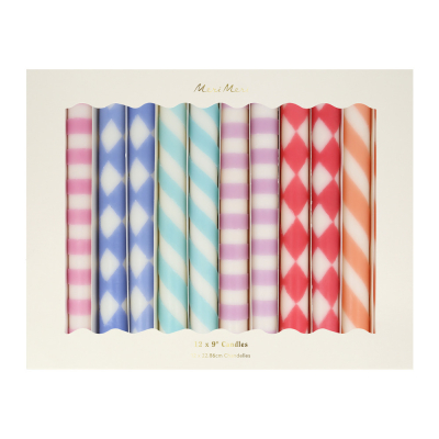 Patterned Table Candles|Meri Meri