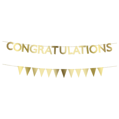 Congratulations Mini Garland Matchbox|Meri Meri