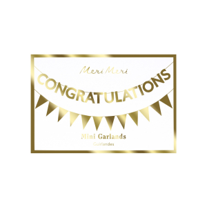 Congratulations Mini Garland Matchbox|Meri Meri