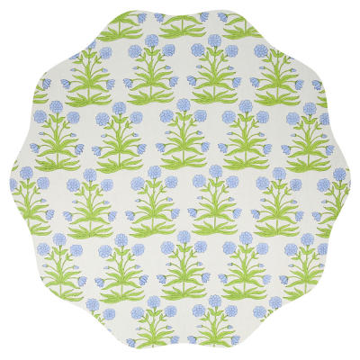 Molly Mahon x Meri Meri Blue Flower Placemat|Meri Meri