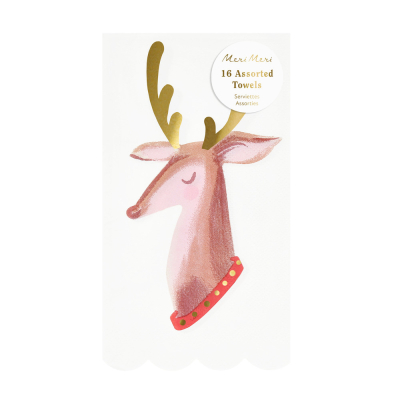 Mixed Christmas Icon Guest Towels|Meri Meri