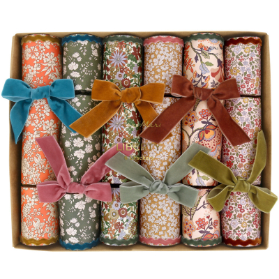 Meri Meri x Liberty Fall Crackers With Velvet Bows|Meri Meri