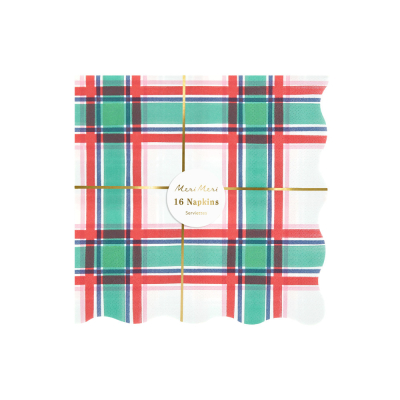 Tartan Large Napkins|Meri Meri