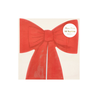 Red Bow Napkins|Meri Meri