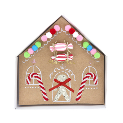 Gingerbread House Hair Clips|Meri Meri