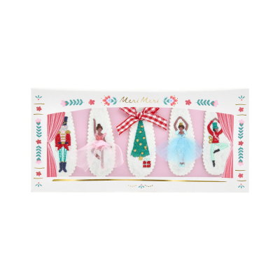 Embroidered Nutcracker Hair Clips|Meri Meri