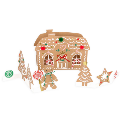 Pop Up Gingerbread Scene Card|Meri Meri