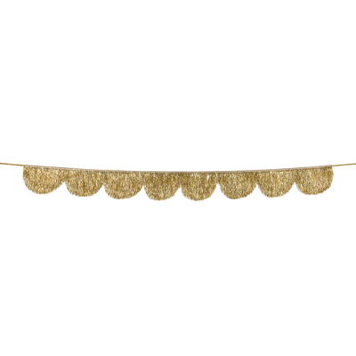 Gold Tinsel Scallop Garland|Meri Meri