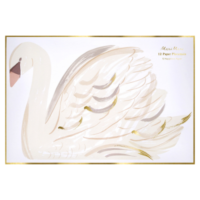 Swan Paper Placemats|Meri Meri