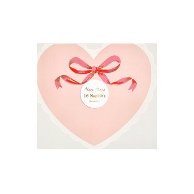 Coquette Heart Large Napkins|Meri Meri