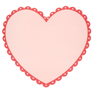 Scalloped Heart Paper Placemats|Meri Meri