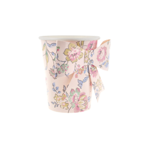 Pink Chintz Bow Cups|Meri Meri
