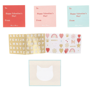 Cat Valentines Cards And Stickers Set|Meri Meri