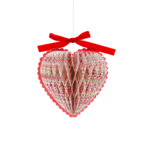 Meri Meri x Liberty Paper Honeycomb Heart Decor|Meri Meri