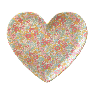 Meri Meri x Liberty Mixed Set Reusable Heart Plate|Meri Meri