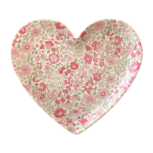 Meri Meri x Liberty Mixed Set Reusable Heart Plate|Meri Meri