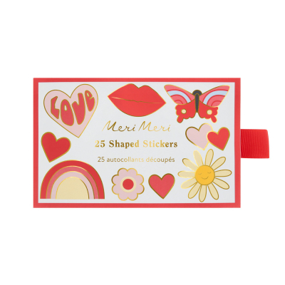 Groovy Love Shaped Stickers|Meri Meri