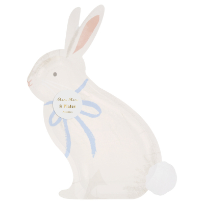 Bunny With Bow Plates|Meri Meri