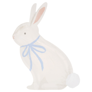 Bunny With Bow Plates|Meri Meri