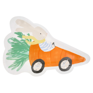 Racing Car Bunny Plates|Meri Meri