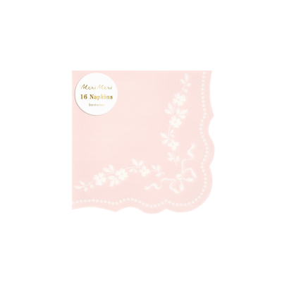 Rococo Pink Small Napkins|Meri Meri