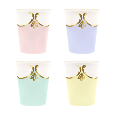 Rococo Pastel Cups|Meri Meri