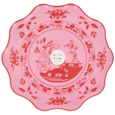Pink Vintage Botanical Dinner Plates|Meri Meri