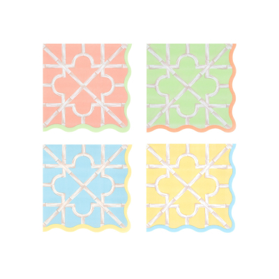 Bamboo Pattern Small Napkins|Meri Meri