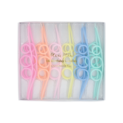 Pastel Loopy Candles|Meri Meri