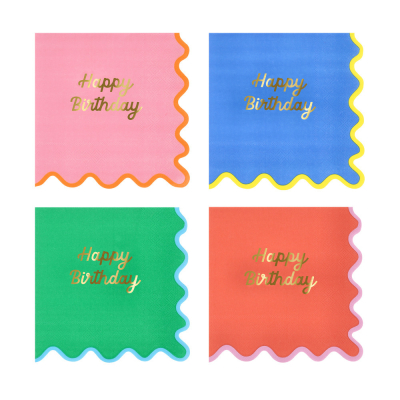 Wiggle Edge Large Napkins|Meri Meri