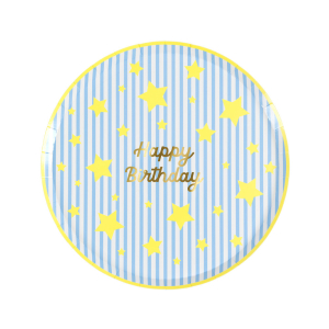 Bright Star Happy Birthday Side Plates|Meri Meri